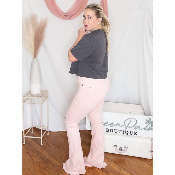 NEW BAEVELY BY WELLMADE flaming dolly crop top in charcoal - Picture 3 of 3